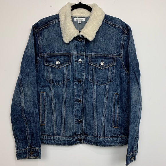 NWT Good American Oversized Boyfriend Denim Jacket - Picture 2 of 3